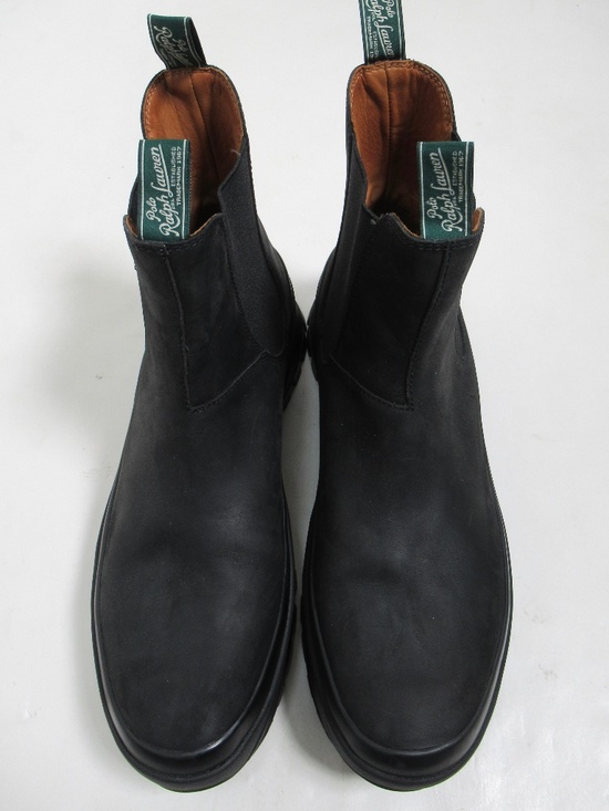 Polo Ralph Lauren Unisex Logan Leather Chelsea Boot Black 13 US M / 14.5 US W main image 9